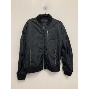 Allsaints Tolbert Men’s Nylon MA-1 Style Bomber Jacket Size M
